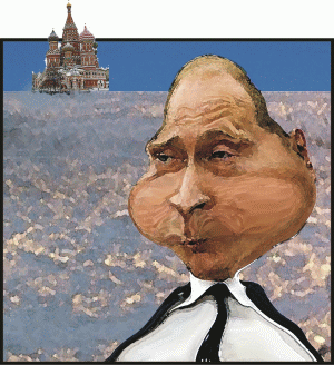 Putin, balonat cu gaze. (Capacitatea de depozitare a Rusiei nu depăşeşte douăsprezece zile de exploatare.) Putin, balonat cu gaze. (Capacitatea de depozitare a Rusiei nu depăşeşte douăsprezece zile de exploatare.)
